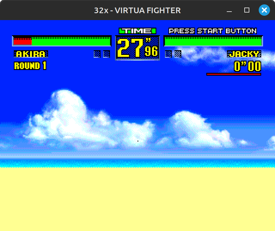 Virtua Fighter No Graphics