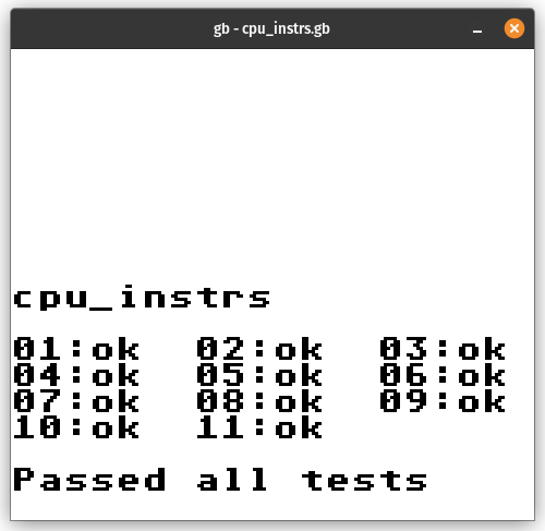 CPU Instrs Passed
