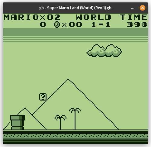 Super Mario Land Background Only